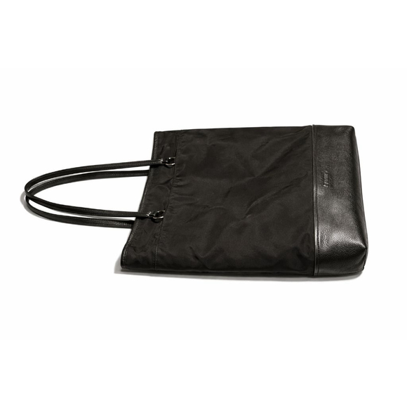 Coach Black Nylon Leather Trim Tote Bag One Size - Picture 5 of 16